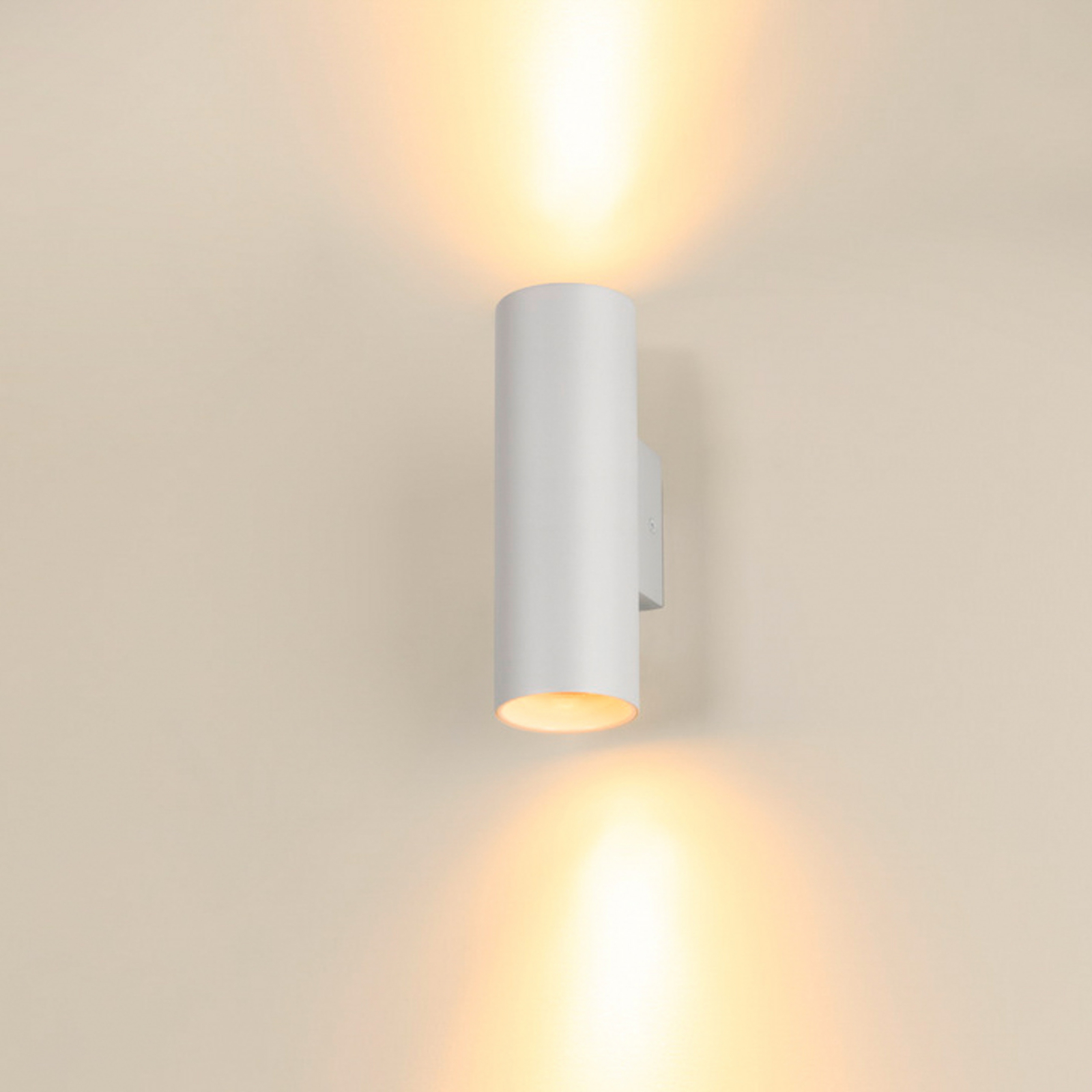 SLV Asto Tube wall light, GU10, up/down, white